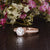 Round Cut Moissanite Engagement Ring, Unique Vintage Design