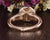 Round Cut Moissanite Engagement Ring, Vintage Halo Design