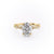 Oval Cut Moissanite Engagement Ring, Vintage Design