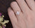 Pear Cut Moissanite Engagement Ring, Edwardian Design