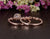 Vintage Style Bridal Ring Set, Round Cut