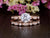 Vintage Style Bridal Ring Set, Round Cut
