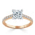 1.00ct  Princess Cut Moissanite Engagement Ring, Classic Style,  Available in White Gold, Platinum, Rose Gold or Yellow Gold
