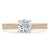 Round Cut Moissanite Engagement Ring, Classic Style